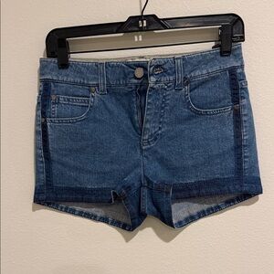 Stella McCartney Two-Tone Blue Jean Shorts